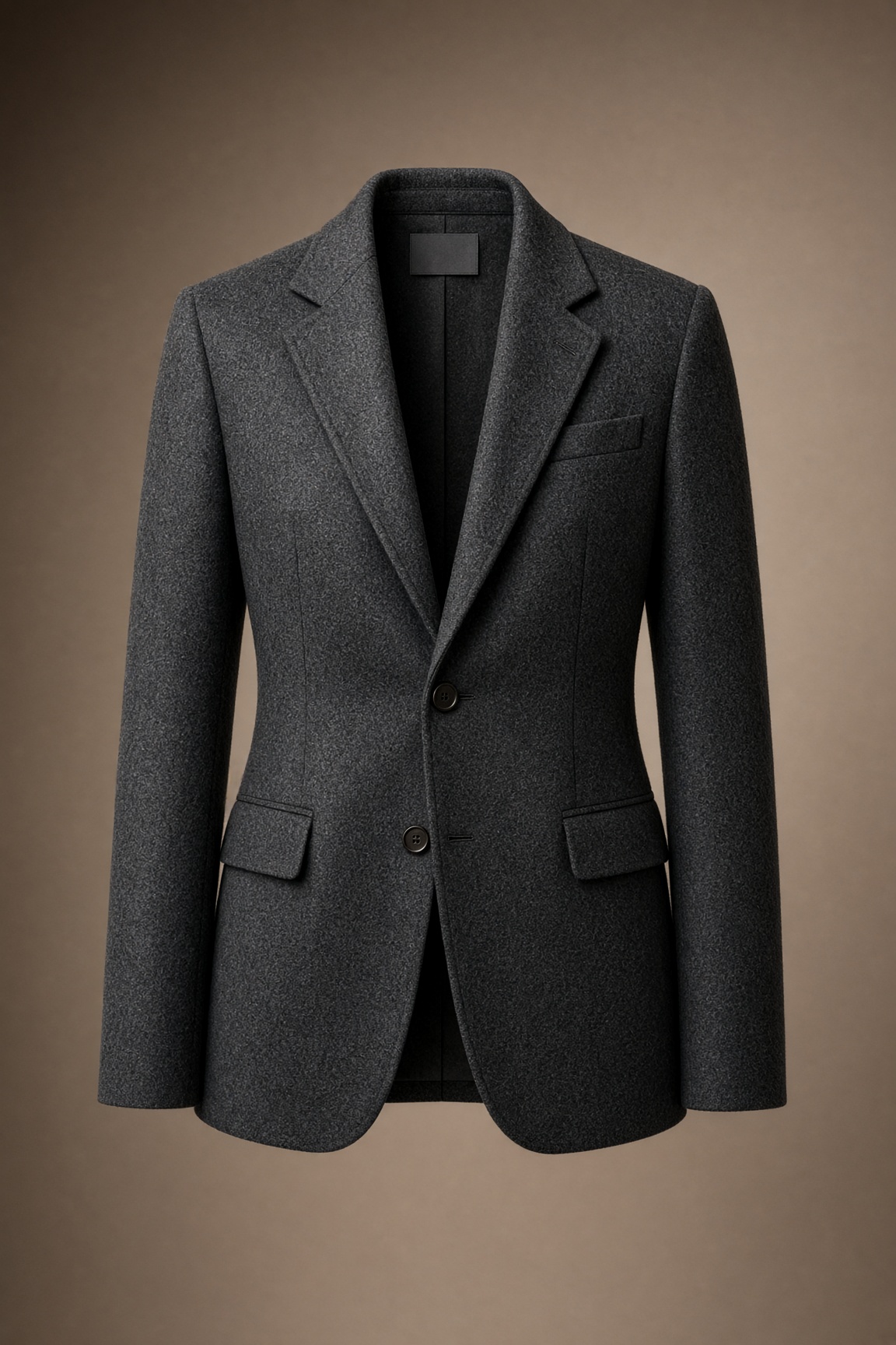 Blazer de lana carbón