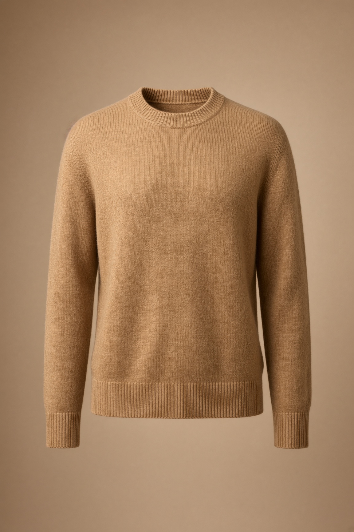 Sweater de cashmere camel
